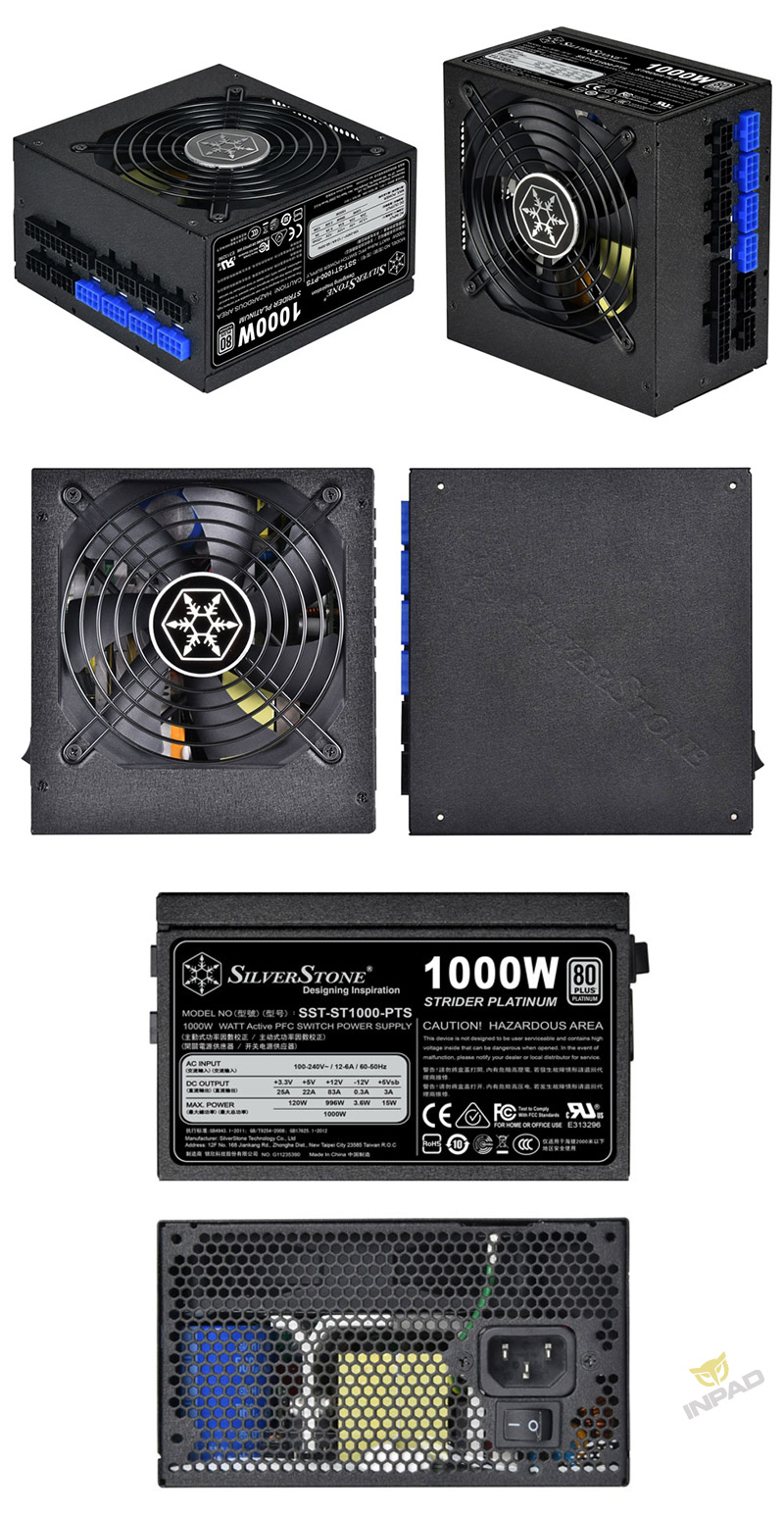 SALE／91%OFF】 SilverStone PC電源 1000W 80PLUS PLATINUM プラグイン SST-ST1000-PT 