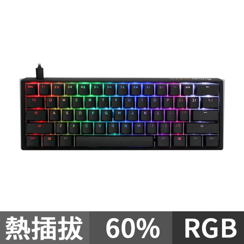 Ducky ONE 3 黑色60% 61鍵RGB 機械式鍵盤中文英文_有線_☆機械式鍵盤_