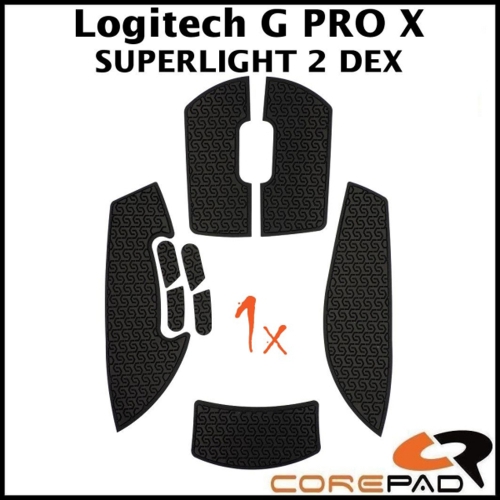 Corepad Soft Grips Logitech G PRO X SUPERLIGHT 2 DEX GPX2 black 01 (2)